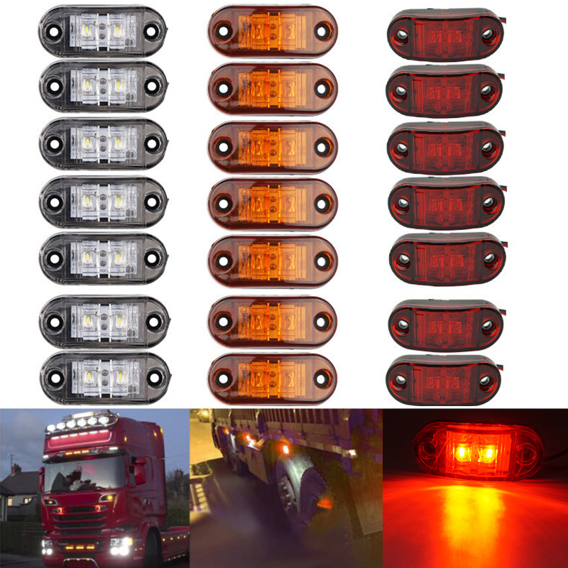 10PCS Warning Lights LEDs Diod - Signal Panel Orange recension och pris